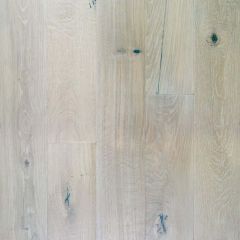Hand Scraped Ivory White Oak Flooring - 6"